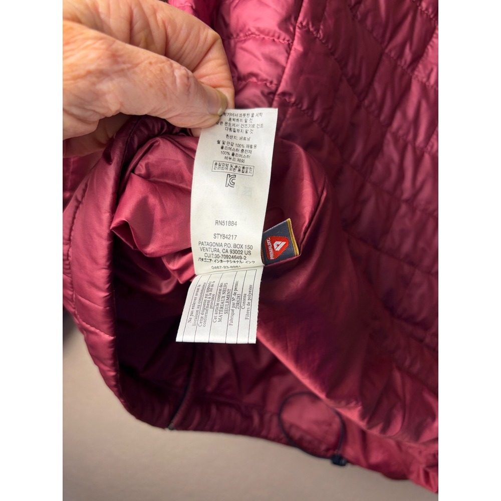Patagonia Women's Nano Puff Jacket Small S Arrow Red EUC Puffer Full Zip 84217 - Picture 10 of 14